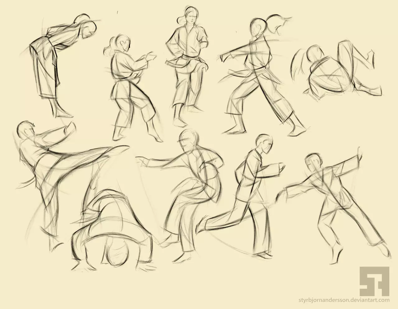 Martial Arts Poses